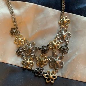 Statement floral necklace